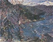 Lovis Corinth Walchensee im Herbst oil